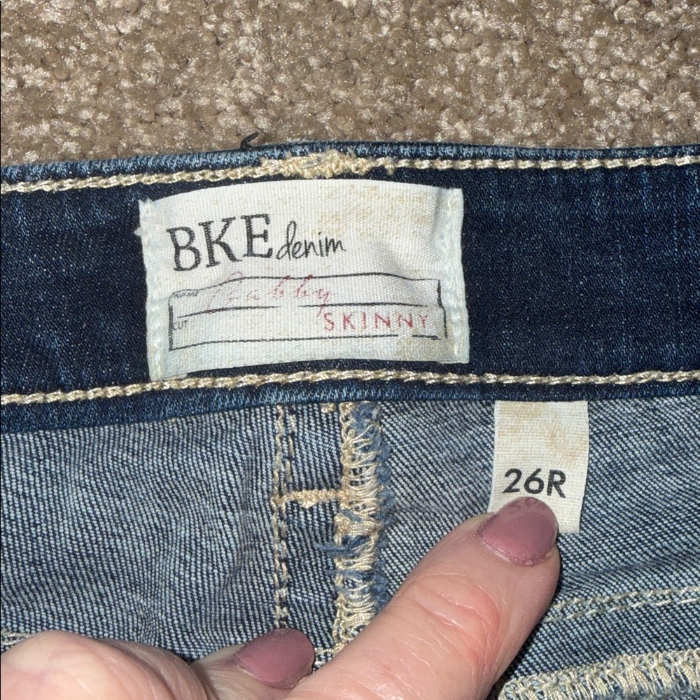 BKE Gabby skinny jeans - Thick Stitch Detail - size 26R. B13 - Picture 2 of 7